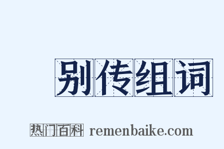 玠别传组词是什么意思的图片